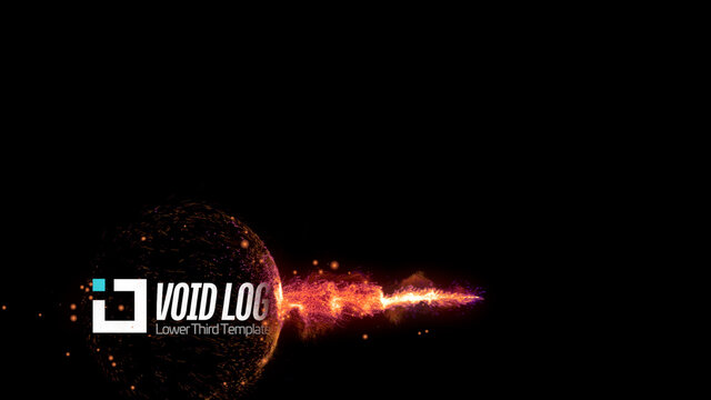 Void Particles Logo Lower Third