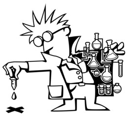 Scientist Test Droplet