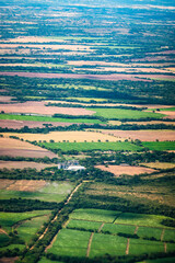 aerial view of rice crops in Ibagué Tolima Colombia