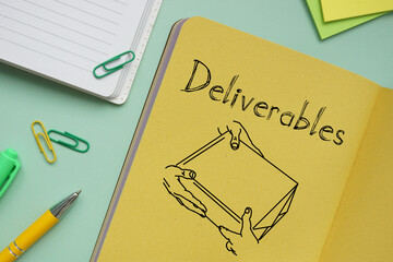 Deliverables are shown on the conceptual photo using the text