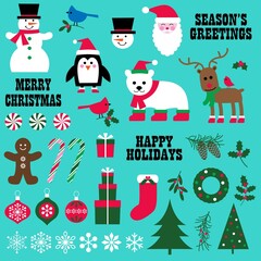 cute Christmas vector illustrations