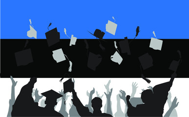 Obraz premium Graduation in estonia universities