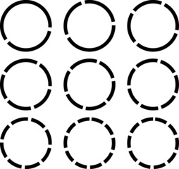 circle border. round frames different line. Circle line sketch set. circles using sketch drawing. Big Set of round shapes design