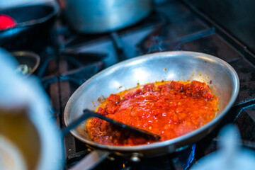 Red Sauce in the Pan