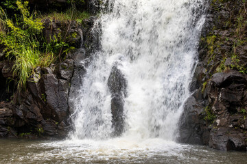 Fototapeta na wymiar Waterfall with pond
