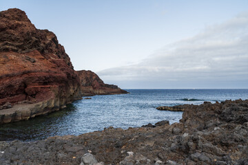 Fototapeta na wymiar Rocky coast of the Atlantic Ocean at Cape Teno. Tenerife. Canary Islands. Spain.
