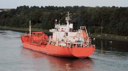 Chemical tanker underway in Kiel Canal © I am from Mykolayiv