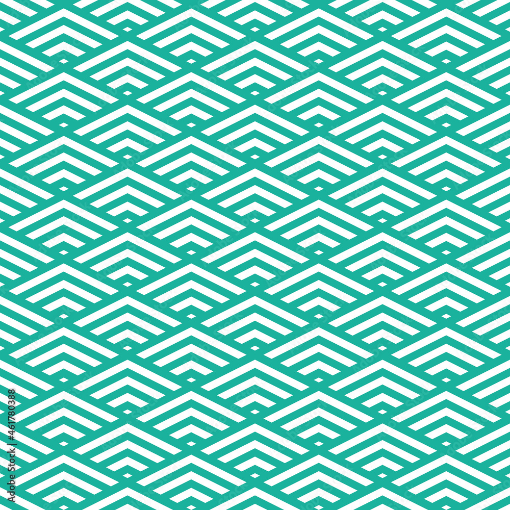 Poster Vector Abstract Seamless Pattern. Modern Striped Texture. Repeating Geometric Background