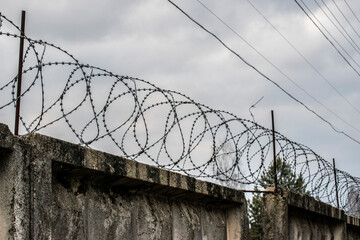 old barbed wire