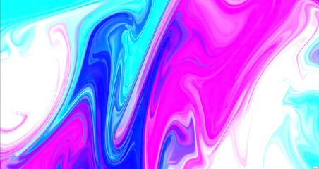 Colorful paint mix with gradient vivid colors