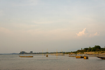 Fototapeta na wymiar Sunset View Mekong River 