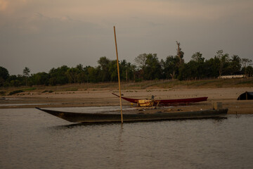 Obraz premium Sunset View Mekong River 