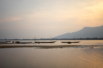 Sunset View Mekong River 