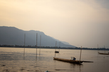 Sunset View Mekong River 