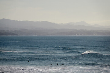 Fototapeta premium Biarritz, Basque Country: Bay of Biscay