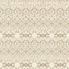 Seamless two toned distressed rug or textile surface pattern design for print. High quality illustration. Ornate flooring or wallpaper interior home design sophisticated look. Stylish graphic motif.