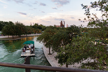 Santa Lucia river in Fundidora Park in Monterrey, Mexico