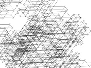 Abstract graphic design 3d drawing