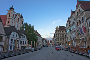 Fototapeta premium Steyr, Old city street view, Austria, Europe