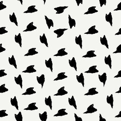 Arrows, pointers motif seamless pattern. Paint brush design background. Freehand modern minimal ornament. Trendy handdrawn doodle geometric print