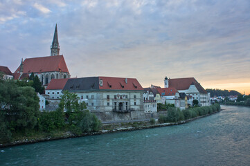 Steyr, Old city view by the river, Austria, Europe