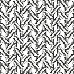 Seamless Art Deco weave pattern background