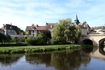 Fototapeta na wymiar La Celle Dunoise, Creuse, France