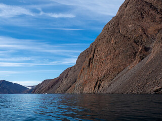 Naklejka premium photos of mountains, sea ice, glaciers and oceans from the Canadian arctic