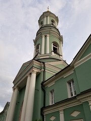The bell tower of Optina Pustyn male monastery, Russia
