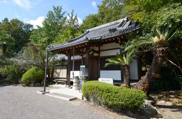 Obraz premium 巨勢の道 阿吽寺 本堂 奈良県御所市