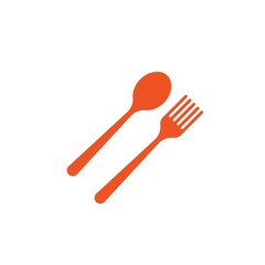 fork,spoon icon vector illustration design  template