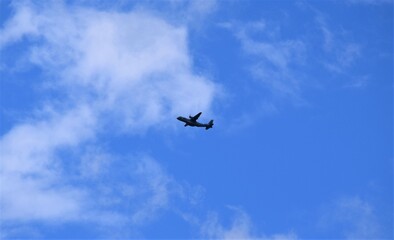 avião no céu