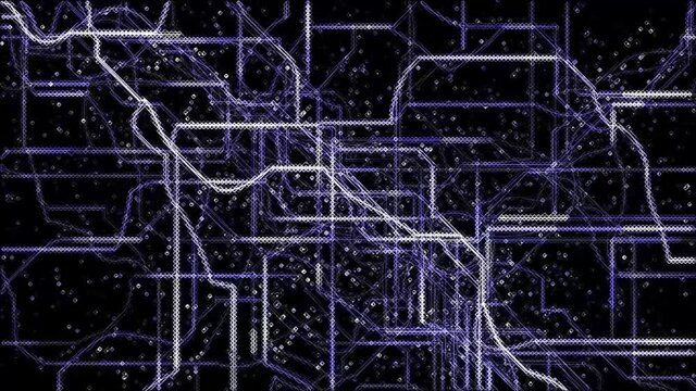 不規則に動くデジタル背景　背景色：黒
Irregularly moving digital background Background color: Black