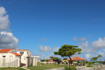 Fototapeta na wymiar 沖縄平和記念公園 運動場