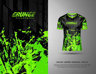 T shirt with texture grunge sports abstract background for extreme jersey team, racing, cycling, football, gaming, backdrop wallpaper