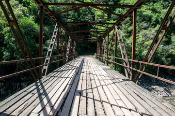 Raposo Bridge in the interior of the city of Gramado , Brazil