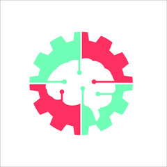 Fototapeta premium Brain with gears