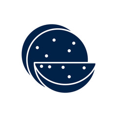 Tortilla icon logo template isolated on white background.