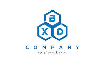 BXD three letters creative polygon hexagon logo
