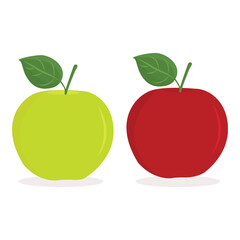 Apple icon and illustration, white color background