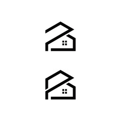 p b pb bp initial home logo design vector template
