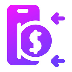 Top up money icon