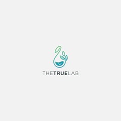 Lab Leaves medicine healthy logo