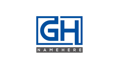 GH creative three letters logo	