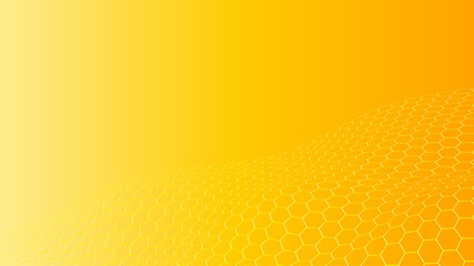 Abstract hexagon background: Abstract of colorful hexagon with rings