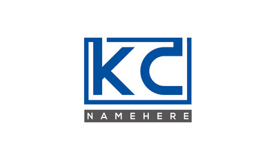 KC creative three letters logo	