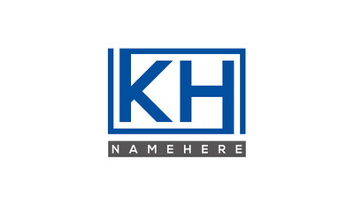 KH creative three letters logo	