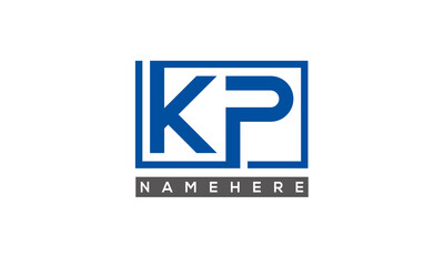 KP creative three letters logo	