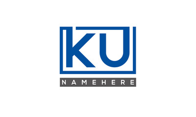 KU creative three letters logo	