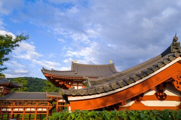 Hoo-do Hall of Byodo-in temple and Phoenix
